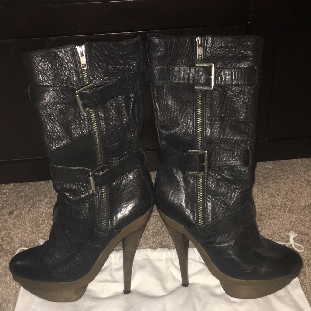 Elizabeth and James calf length boot.